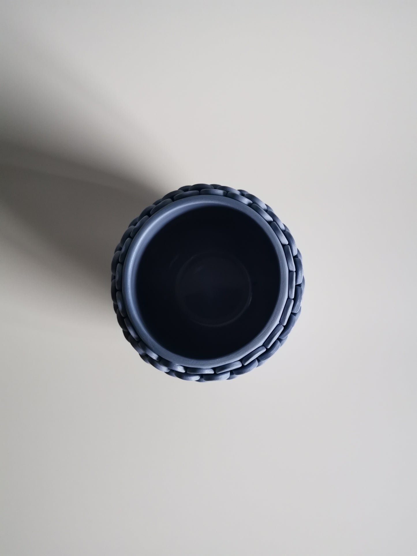 Medium Mid-Blue Teardrop Vessel